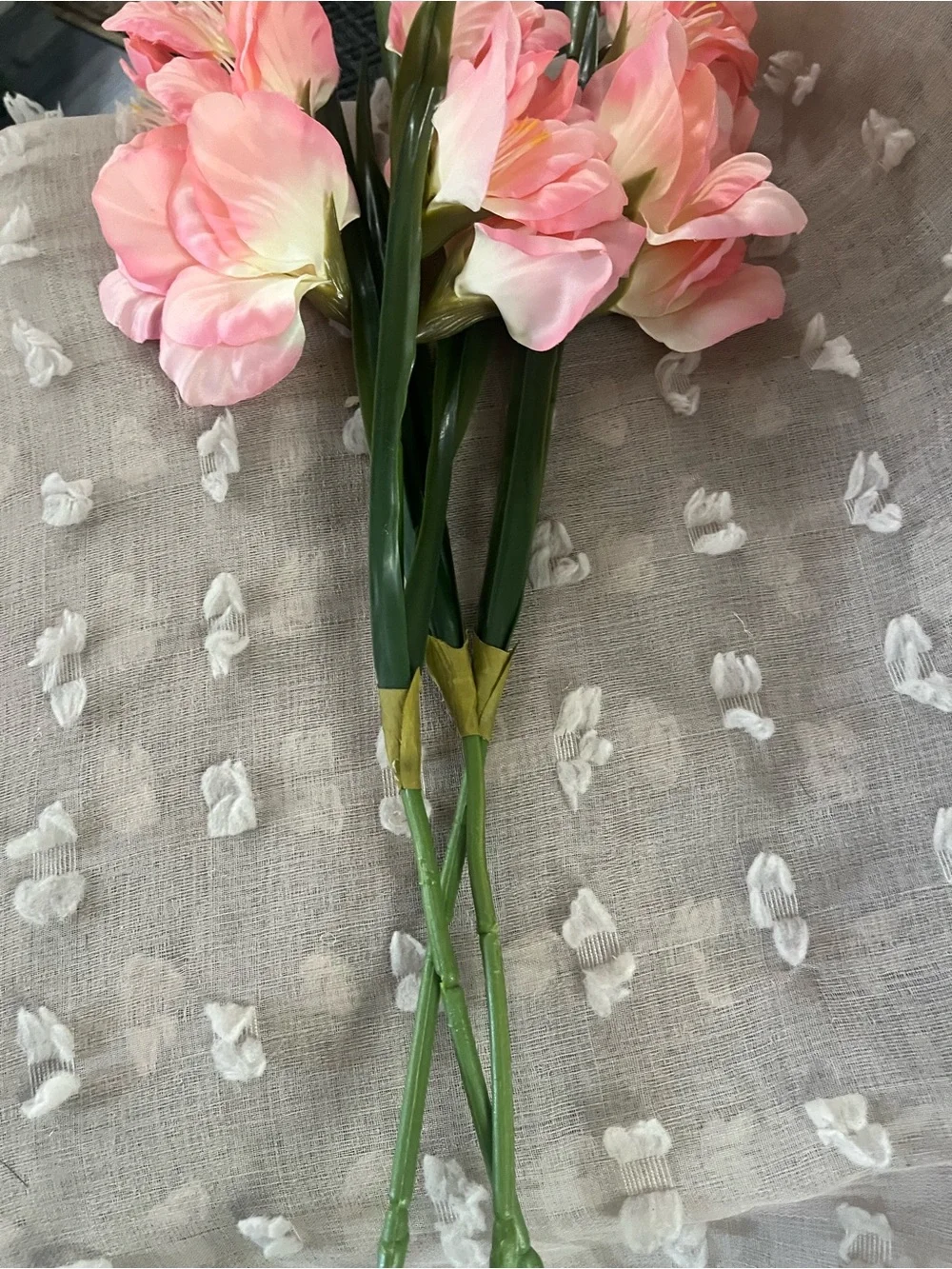 Artificial Pink Gladiolus Stem - Home Accents